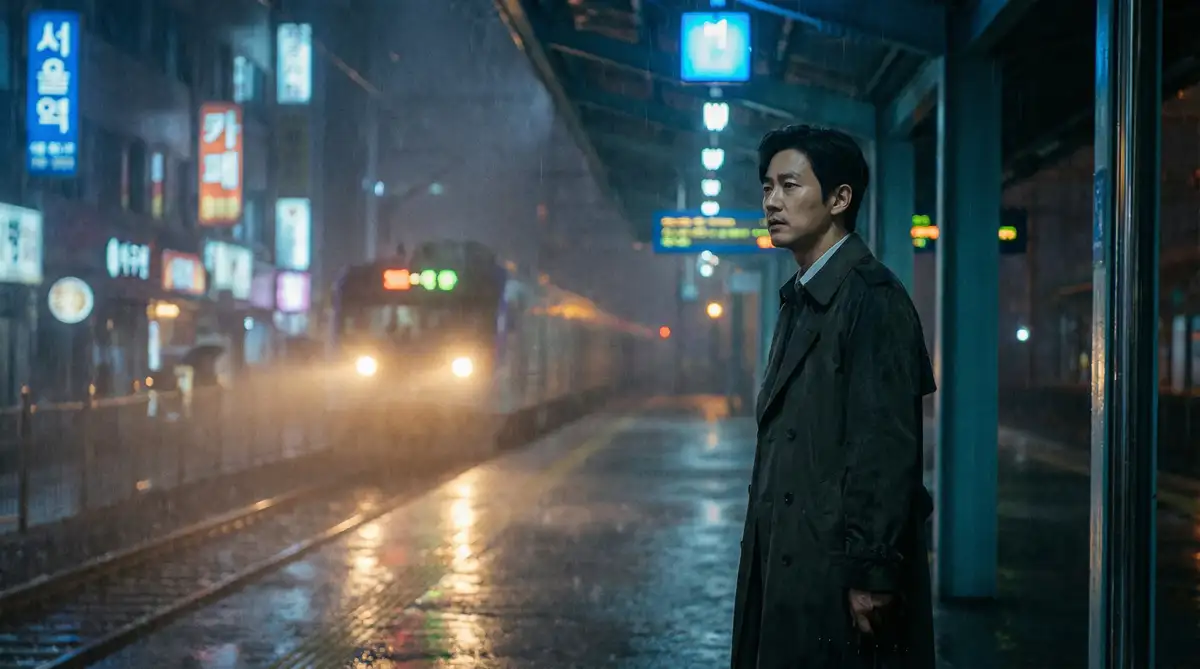 韩国伦理电影经典场景 - 雨夜车站，免费网站你知道我的意思的 馆藏影像
